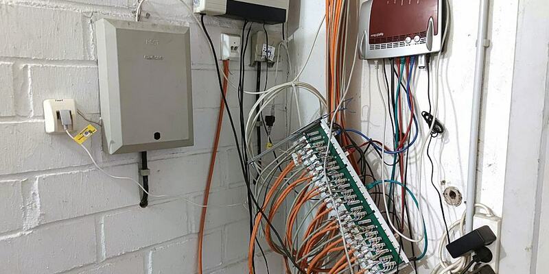 Netzwerk-Kabel in einem Hausanschlussraum (Archiv) - Foto: über dts Nachrichtenagentur