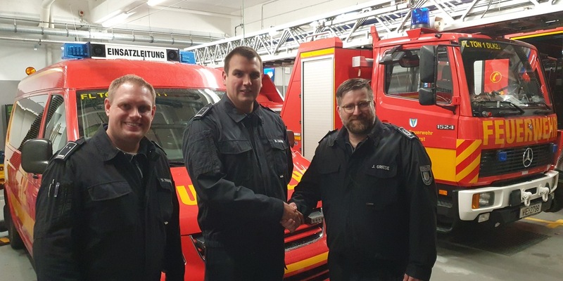FW Tönisvorst: Ein neuer Zugführer für die Feuerwehr Tönisvorst - Foto: presseportal.de