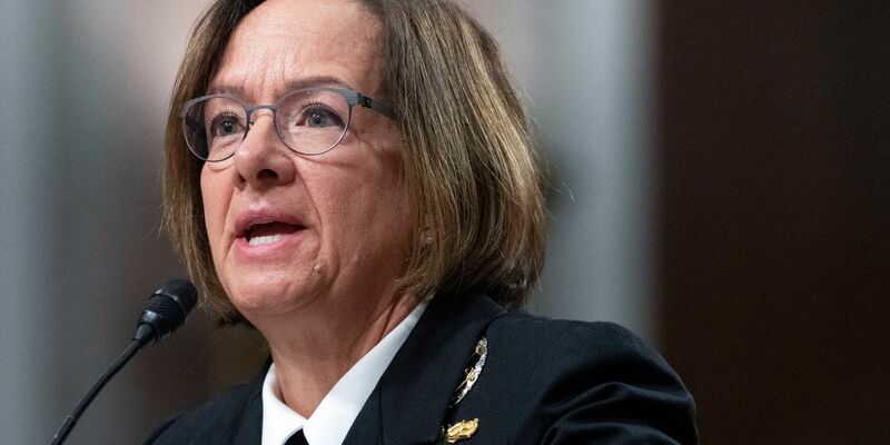 Lisa Franchetti: «Ich freue mich darauf, die mächtigste Marine der Welt zu leiten.» - Foto: Jacquelyn Martin/AP