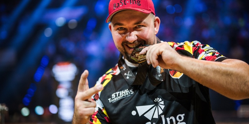 Sportholzfäller-WM: Danny Martin holt historisches Edelmetall für Deutschland - Doppel-Gold für Australien - Foto: presseportal.de