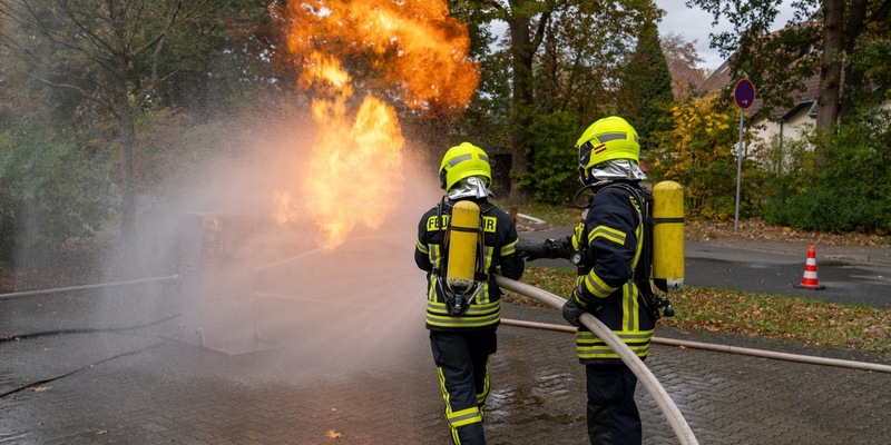 FW Flotwedel: Einsatzkräfte der Freiwilligen Feuerwehr Flotwedel bilden sich im Bereich Atemschutz fort - Foto: presseportal.de