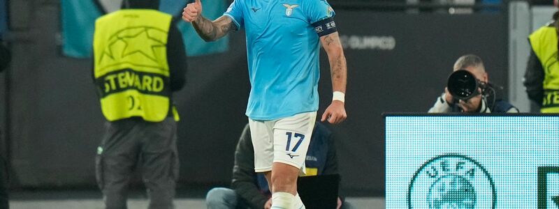 Ciro Immobile erzielte für Lazio das 1:0. - Foto: Alessandra Tarantino/AP