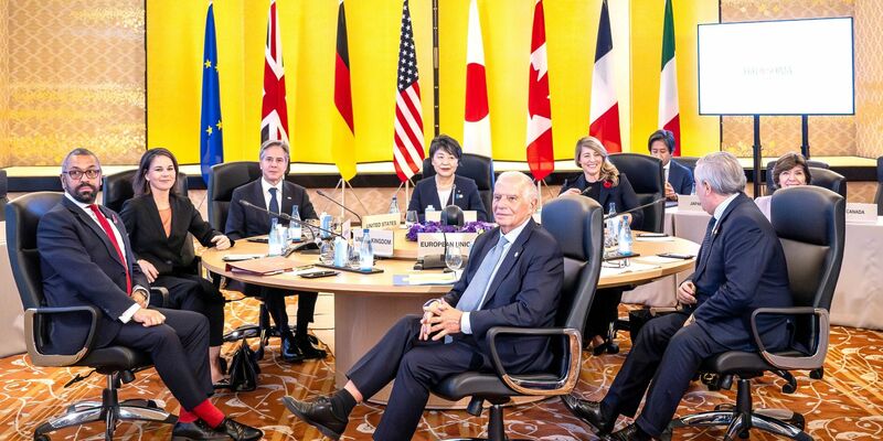 Die Außenministerinnen und -minister der G7-Staaten treffen sich in Tokio. - Foto: Sina Schuldt/dpa