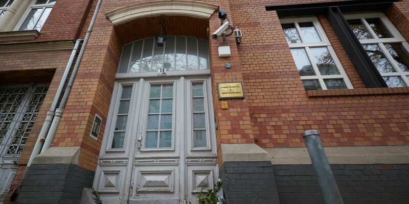 Blick auf die Synagoge in der Pestalozzistraße in Berlin-Charlottenburg. - Foto: Joerg Carstensen/dpa