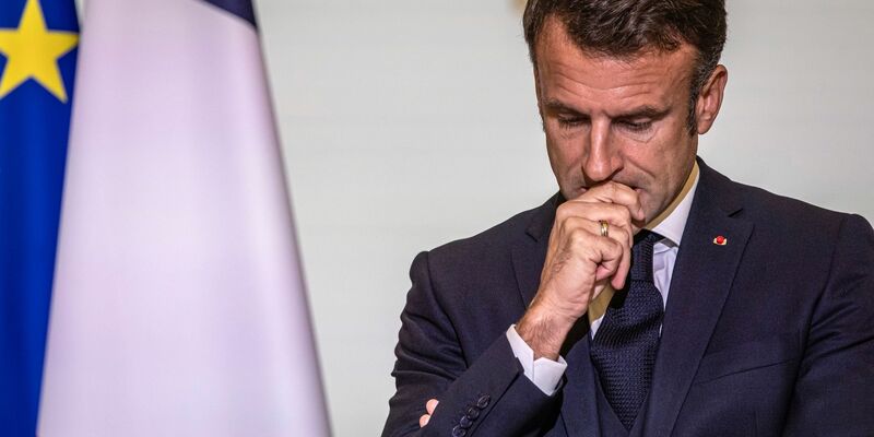 Frankreichs Präsident Emmanuel Macron wird die Hilfskonferenz leiten. - Foto: Christophe Petit Tesson/EPA POOL/AP/dpa