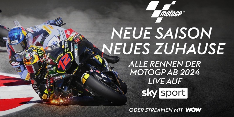 Die Heimat des Motorsports auch auf zwei Rädern: Sky Sport sichert sich langfristig die Live-Übertragungsrechte an der MotoGP(TM) - Foto: presseportal.de
