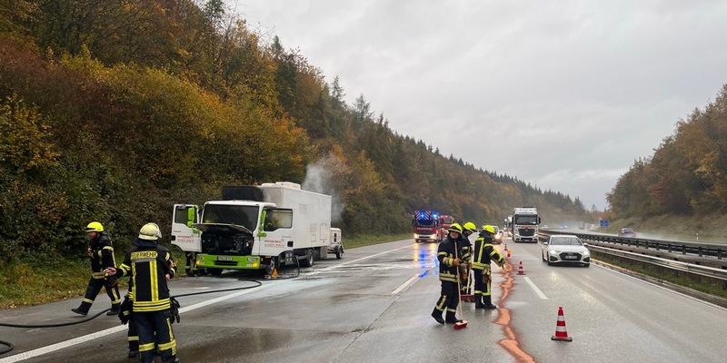 POL-VDKO: LKW Brand auf der A61 - Abschlussmeldung - Foto: presseportal.de