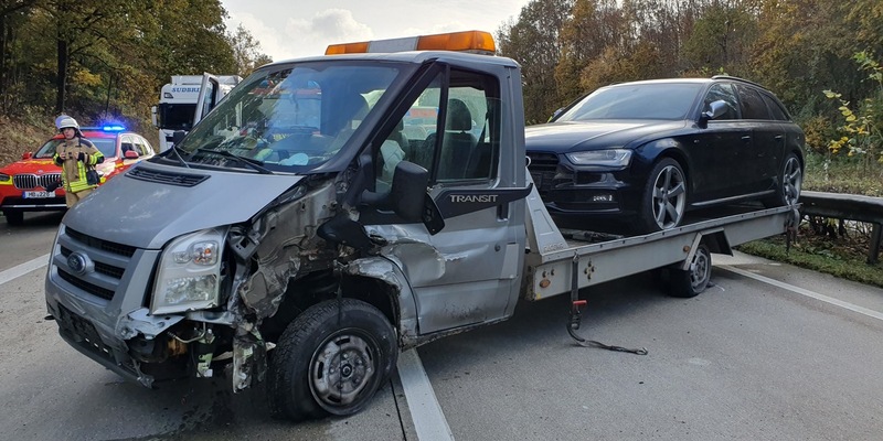 FW Bremerhaven: Verkehrsunfall auf der BAB 27 - Foto: presseportal.de