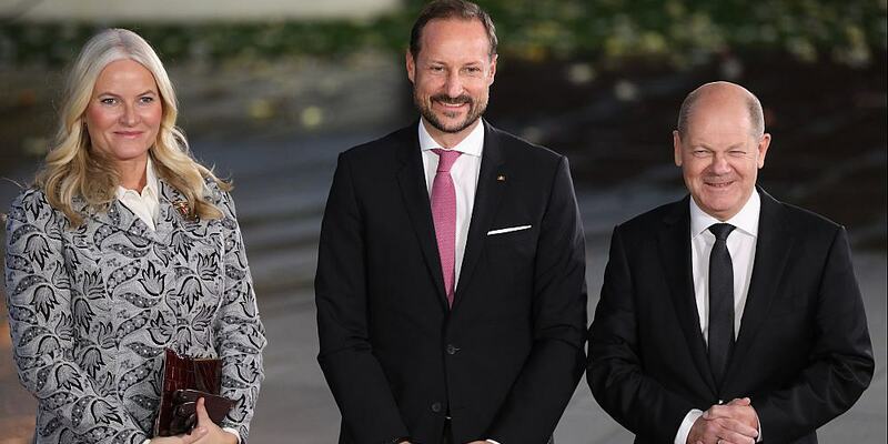 Mette-Marit, Haakon und Olaf Scholz am 09.11.2023 - Foto: über dts Nachrichtenagentur