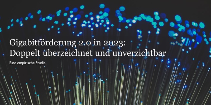 Neue Studie zeigt: Doppelt überzeichnete Gigabit-Förderung ist unverzichtbares Element / Glasfaser-Förderbedarf für 20% der Adressen, mit durchschnittlichen Kosten von 8.700 Euro pro Adresse - Foto: presseportal.de