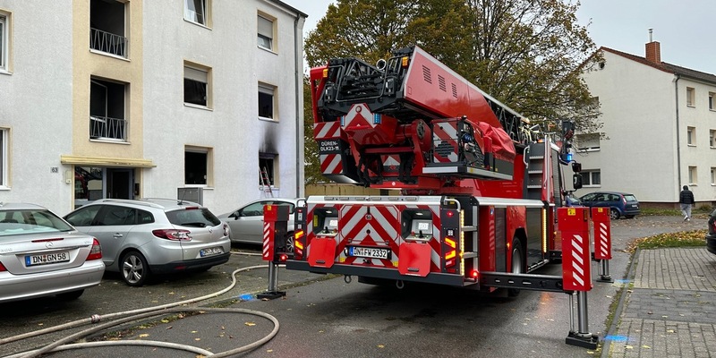 FW Düren: Zimmerbrand mit Menschenleben in Gefahr - Foto: presseportal.de