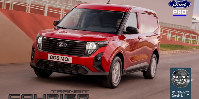 Platin-Bewertung für den neuen Ford Transit Courier im Euro NCAP: Kein anderer Transporter ist sicherer - Foto: presseportal.de