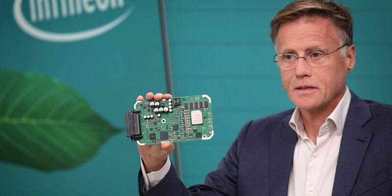 Infineon-Chef Jochen Hanebeck bei der Vorstellung der Geschäftszahlen in München. - Foto: Karl-Josef Hildenbrand/dpa