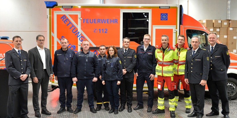 FW Stuttgart: Übergabe von medizinischen Geräten an die Solidaritätspartnerstadt Chmelnyzkyj (Ukraine) - Foto: presseportal.de