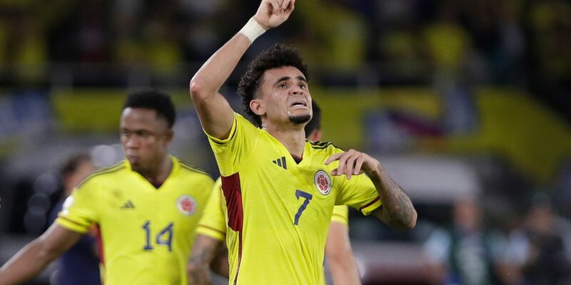 Kolumbiens Luis Díaz erzielte zwei Tore gegen Brasilien. - Foto: Ivan Valencia/AP/dpa