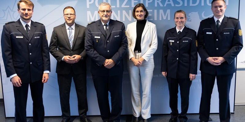 POL-MA: Mannheim/Heidelberg: Feierliche Amtseinführung - Drei Spitzenpositionen im Polizeipräsidium Mannheim neu besetzt - Foto: presseportal.de
