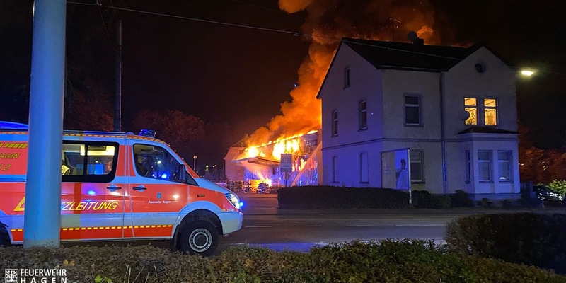 FW Hagen: Großbrand Hagen Boele Folgemeldung - Foto: presseportal.de