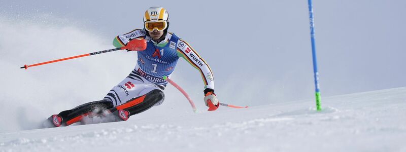 Linus Strasser beim Slalom-Weltcup in Gurgl. - Foto: Piermarco Tacca/AP/dpa