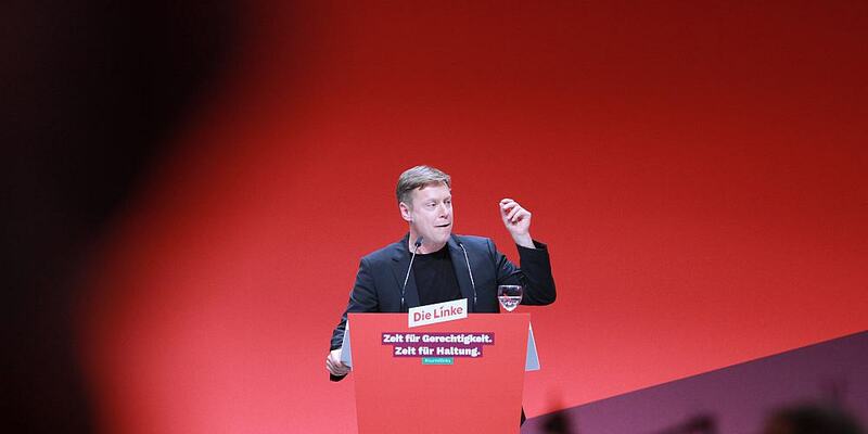 Martin Schirdewan beim Linken-Parteitag in Augsburg im November 2023 - Foto: über dts Nachrichtenagentur