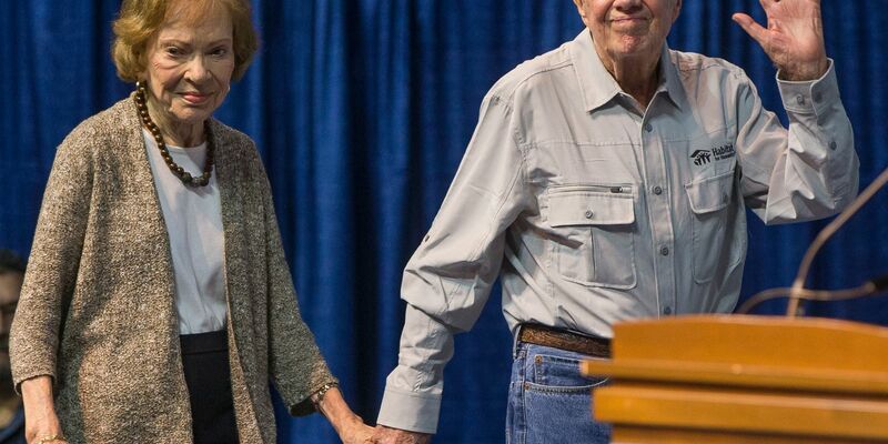 Rosalynn und Jimmy Carter auf einer Aufnahme von August 2018. Das Paar war 77 Jahre lang verheiratet. - Foto: Robert Franklin/South Bend Tribune/dpa