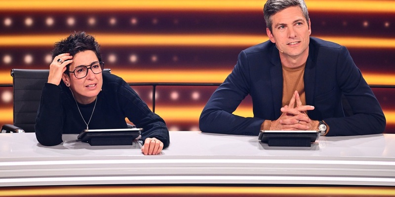 Dunja Hayali Ingo Zamperoni Das 1% Quiz - wie clever ist Deutschland - Foto: Seven.One/Willi Weber, presseportal.de