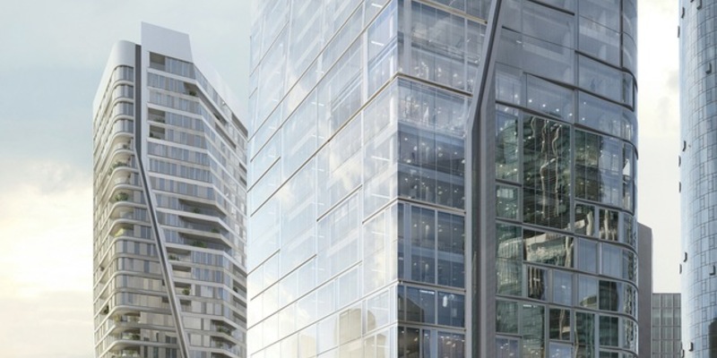 Baker McKenzie hat als erster Mieter den Büroturm Aqua (T4) von Union Investment im Quartier FOUR Frankfurt bezogen / 320 Mitarbeiter im 16. bis 23. OG / Fokus auf Nachhaltigkeit und Arbeitsplatzkonzepte - Foto: presseportal.de