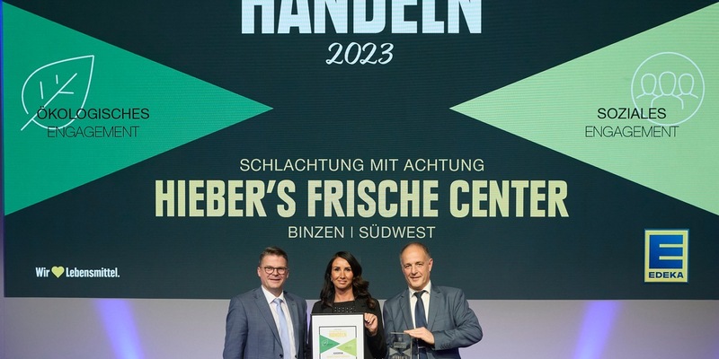Erfolgreiche Initiative für mehr Tierwohl: Hieber's Frische Center in Binzen erhält die Auszeichnung für verantwortungsvolles Handeln 2023 - Foto: presseportal.de