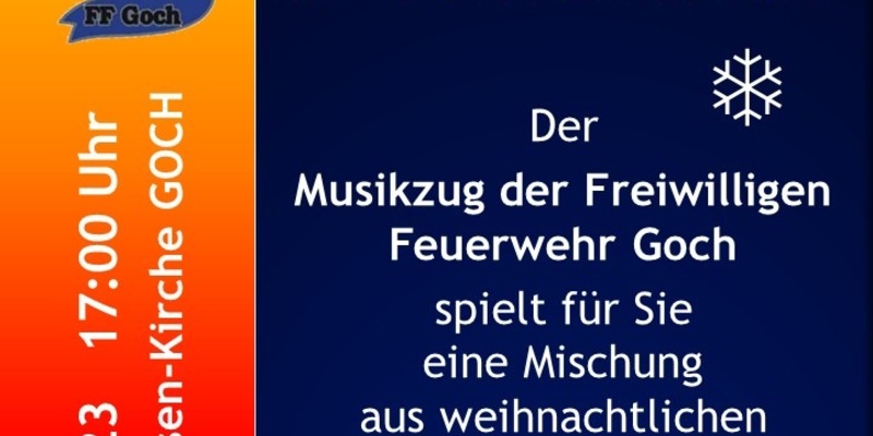 FF Goch: Adventskonzert der Feuerwehrkapelle - Foto: presseportal.de