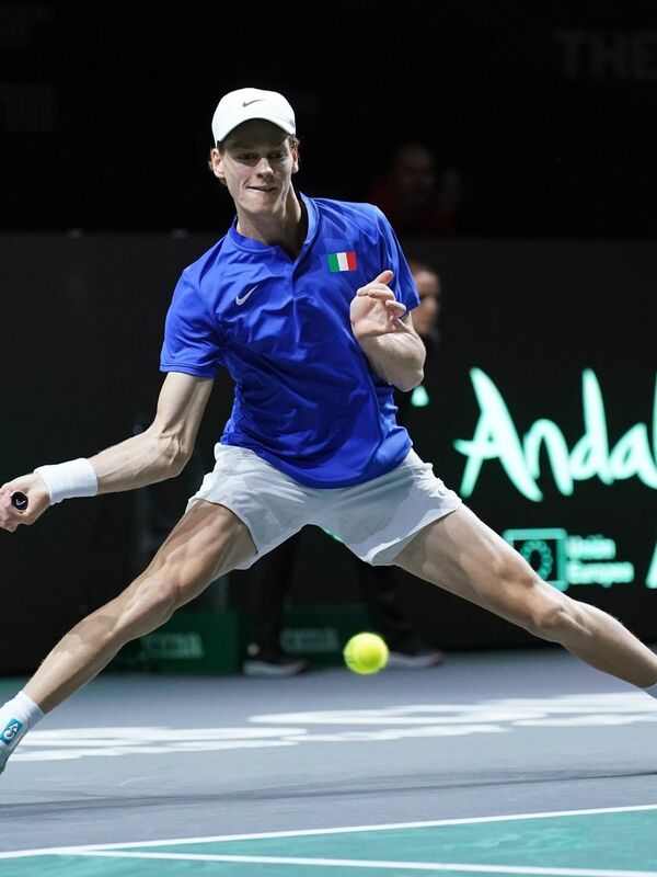 Italien und Serbien im DavisCupHalbfinale