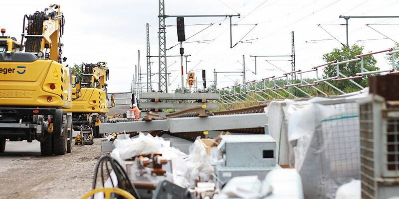 Bauarbeiten an der Bahnstrecke Halle (Saale) - Leipzig bei Kanena (Archiv) - Foto: über dts Nachrichtenagentur
