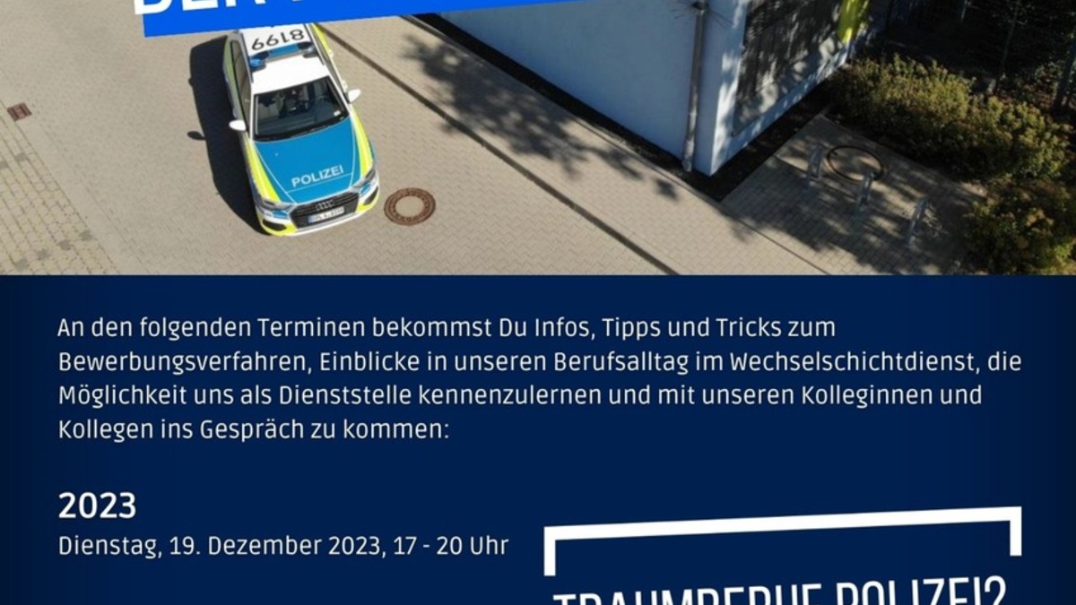 POL-PPRP: Termine Berufsinfoabende 2023/2024 - Foto: presseportal.de