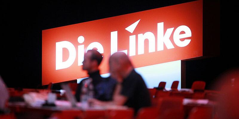 Linken-Logo auf Parteitag (Archiv) - Foto: über dts Nachrichtenagentur