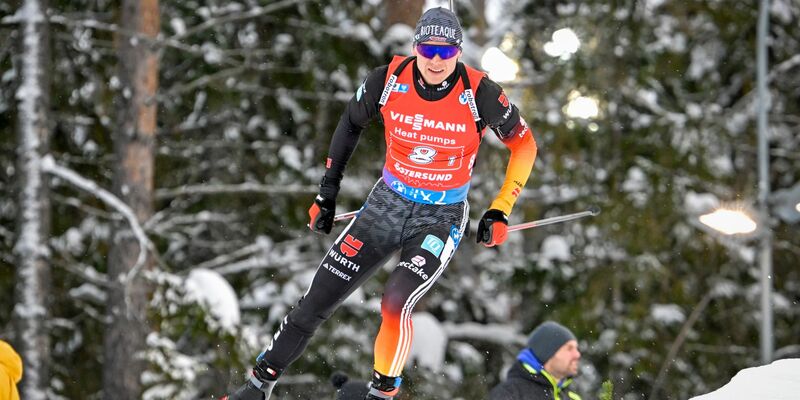 Ist trotz des siebten Platzes zufrieden mit dem Saisonstart: Biathlet Justus Strelow. - Foto: Anders Wiklund/TT News Agency/AP/dpa