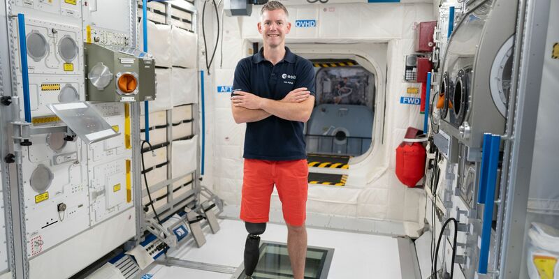 ESA-Astronaut John McFall bei einem Training im Europäischen Astronautenzentrum (EAC). - Foto: P. Sebirot/ESA /dpa