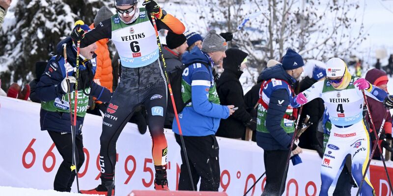 Victoria Carl (l) wurde in Ruka Achte. - Foto: Jussi Nukari/Lehtikuva/dpa