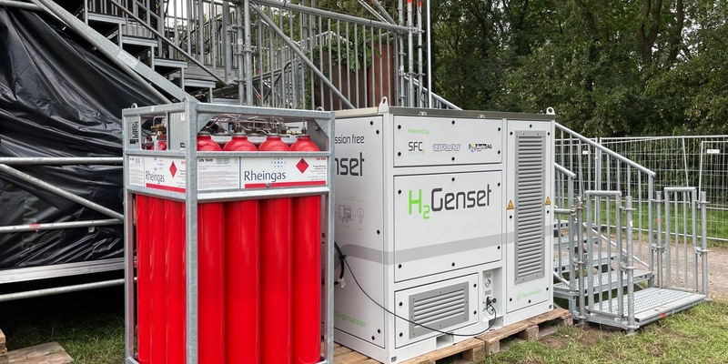 Rheingas setzt Zeichen für Nachhaltigkeit - Mit Wasserstoff zum Festivalerfolg / Rheingas belieferte mehrere Festivals mit grünem Wasserstoff - Foto: presseportal.de
