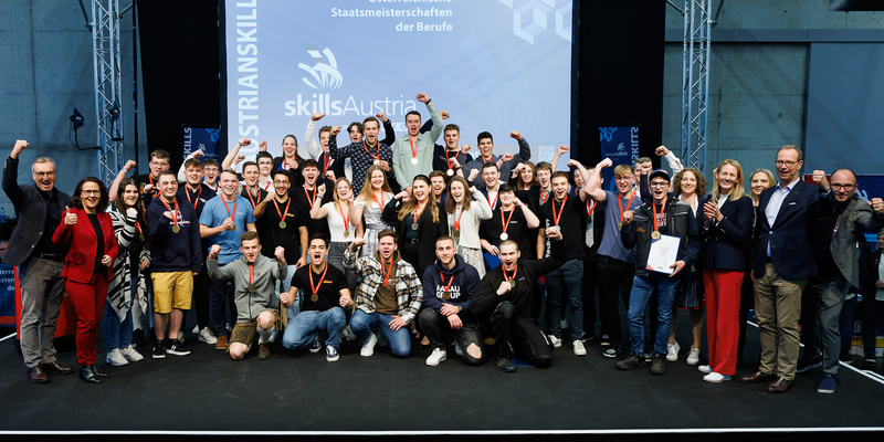 AustrianSkills 2023: Siegerehrung - Foto: SkillsAustria / Florian Wieser über pressetext.de