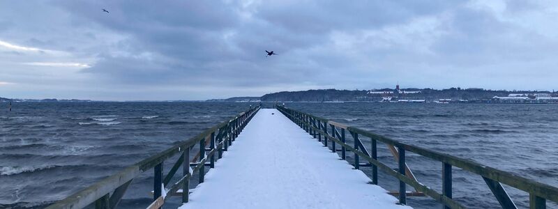 Auch an der Ostsee hat es geschneit. - Foto: Birgitta von Gyldenfeldt/dpa