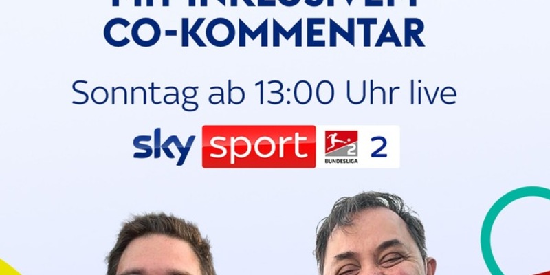 Zum Internationalen Tag der Menschen mit Behinderung: Sky Sport präsentiert Hertha BSC gegen den SV Elversberg am Sonntag mit inklusivem Co-Kommentar - Foto: presseportal.de