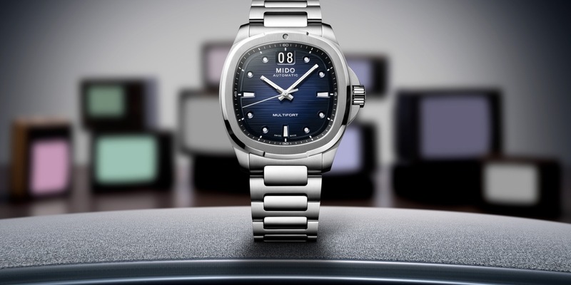 Eine besondere Uhr in ikonischer Form / Die neue Automatikuhr Mido Multifort TV Big Date - Foto: presseportal.de