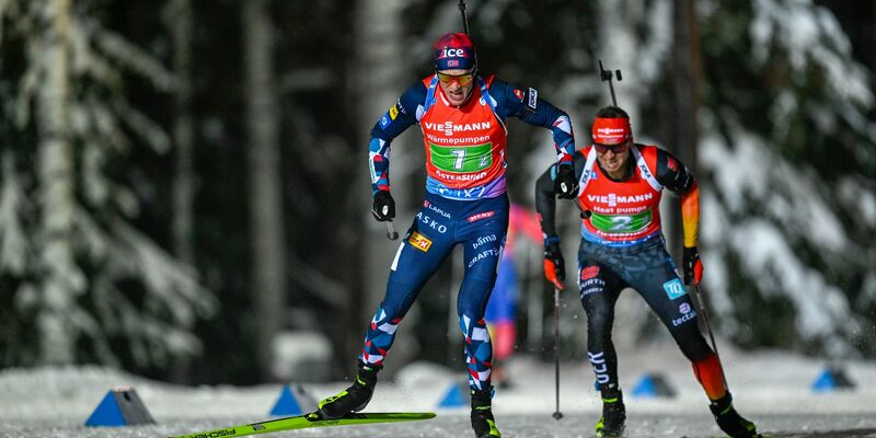Biathlet Philipp Nawrath beim Schießen. - Foto: Pontus Lundahl/TT News Agency/AP/dpa