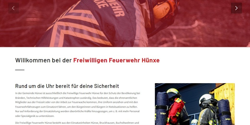FW Hünxe: Neue Website der Freiwilligen Feuerwehr Hünxe online - Foto: presseportal.de