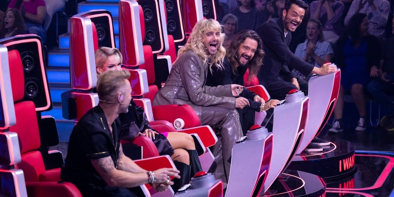 Ronan Keating Shirin David Bill Kaulitz Tom Kaulitz Giovanni Zarrella The Voice of Germany - Foto: presseportal.de