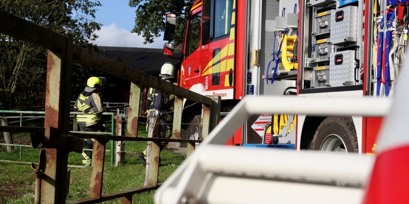 FW Hünxe: Gemeldeter Brand eines Güllebehälters - Foto: presseportal.de
