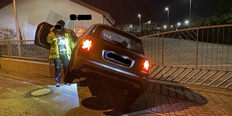 POL-PDLU: Speyer - Alleinunfall mit kurioser Endlage - Foto: presseportal.de