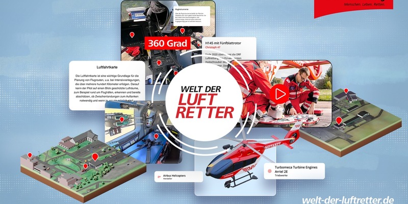 Welt der Luftretter ab sofort online entdecken / DRF Luftrettung stellt digitale Erlebnisplattform vor - Foto: presseportal.de