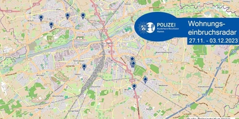 POL-HAM: Wohnungseinbruchsradar Hamm für die Woche vom 27. November bis 3. Dezember - Foto: presseportal.de