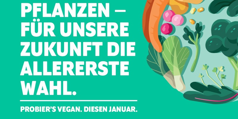 Vegan ins neue Jahr: Anmeldung für Veganuary 2024 ab sofort möglich - Foto: presseportal.de