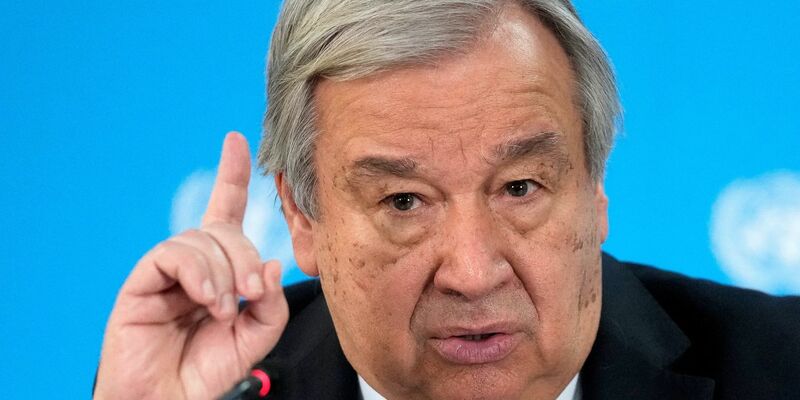 António Guterres, Generalsekretär der Vereinten Nationen (UN), spricht während eines Besuchs im UN-Büro in der kenianischen Hauptstadt Nairobi. - Foto: Khalil Senosi/AP/dpa