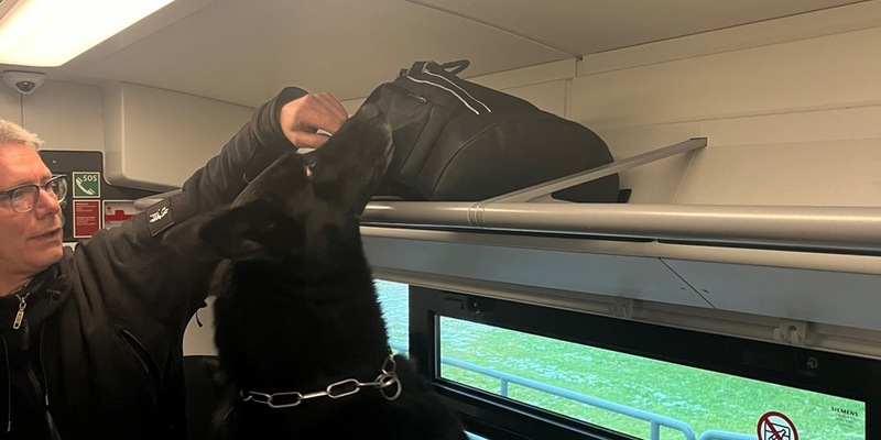 BPOLI MD: Herrenlose Gepäckstücke führen zu mehreren Polizeieinsätzen: Diensthund Yukon im verstärkten Einsatz - Foto: presseportal.de